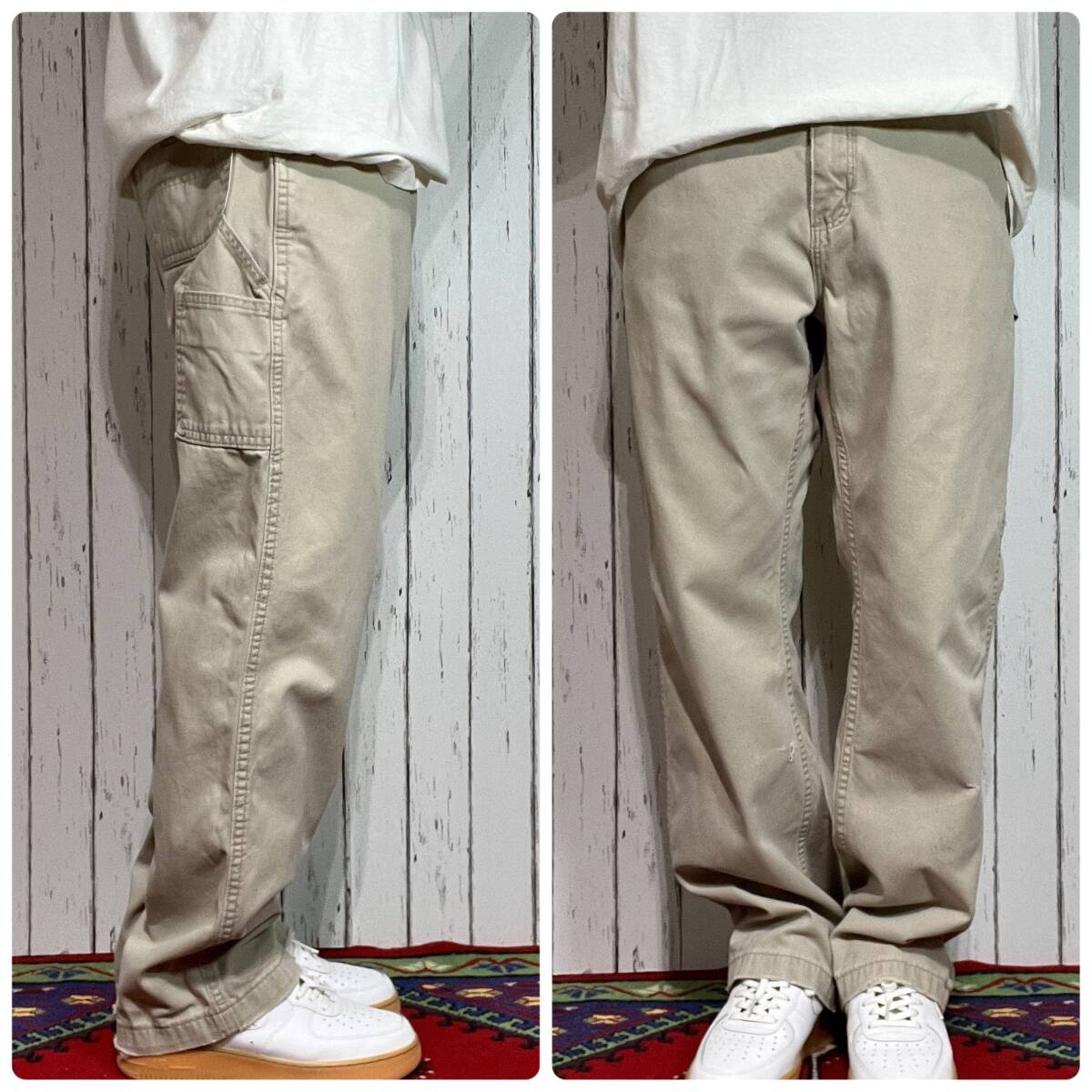 カーハート Carhartt W36 L32 ワンポイント刺繍ロゴピスネーム カーハート Carhartt W36 L32 ワンポイント刺繍ロゴピスネーム
