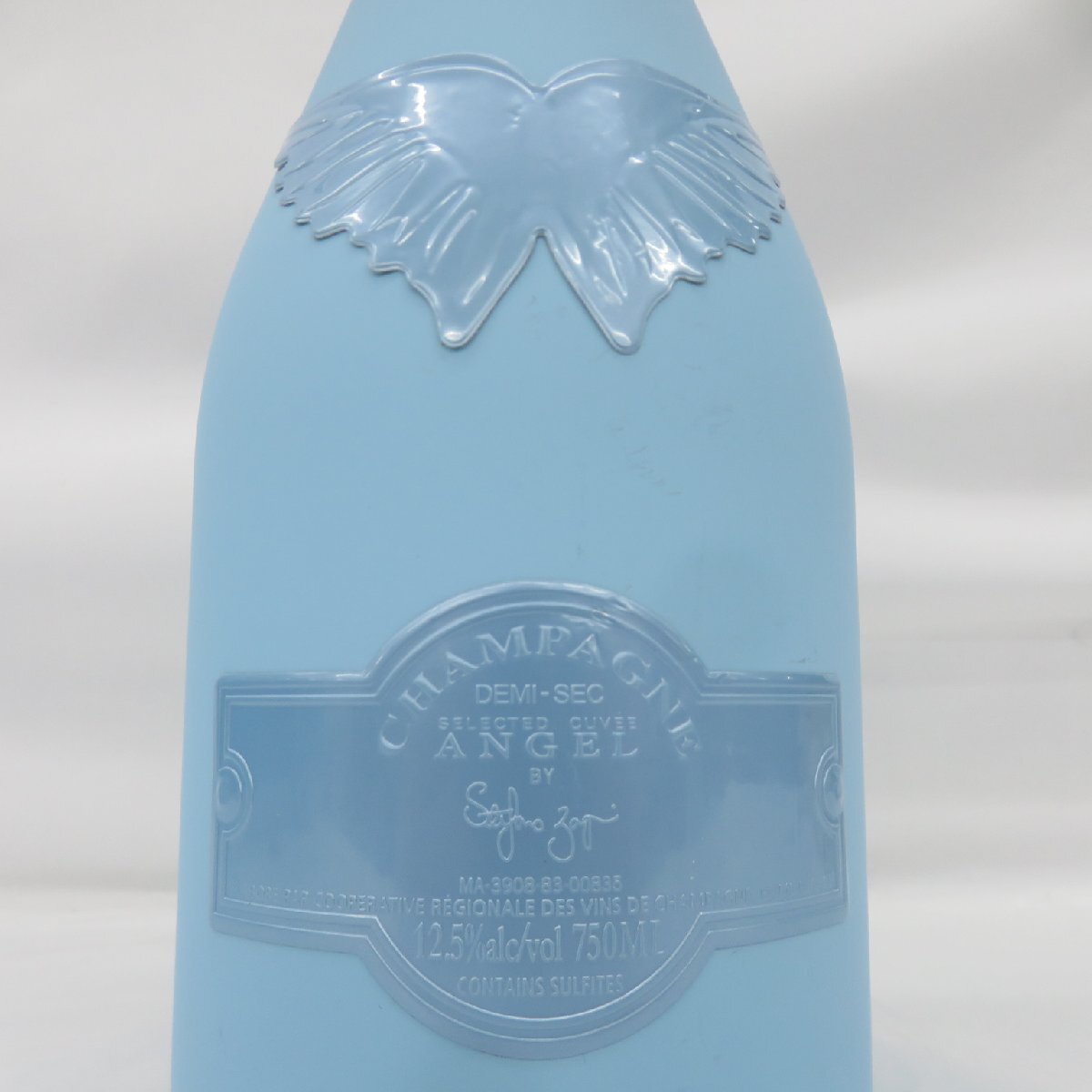 未開栓】ANGEL エンジェル ドゥミセック ブルー シャンパン 750ml 12.5% ケース付き 10936924 食品、飲料