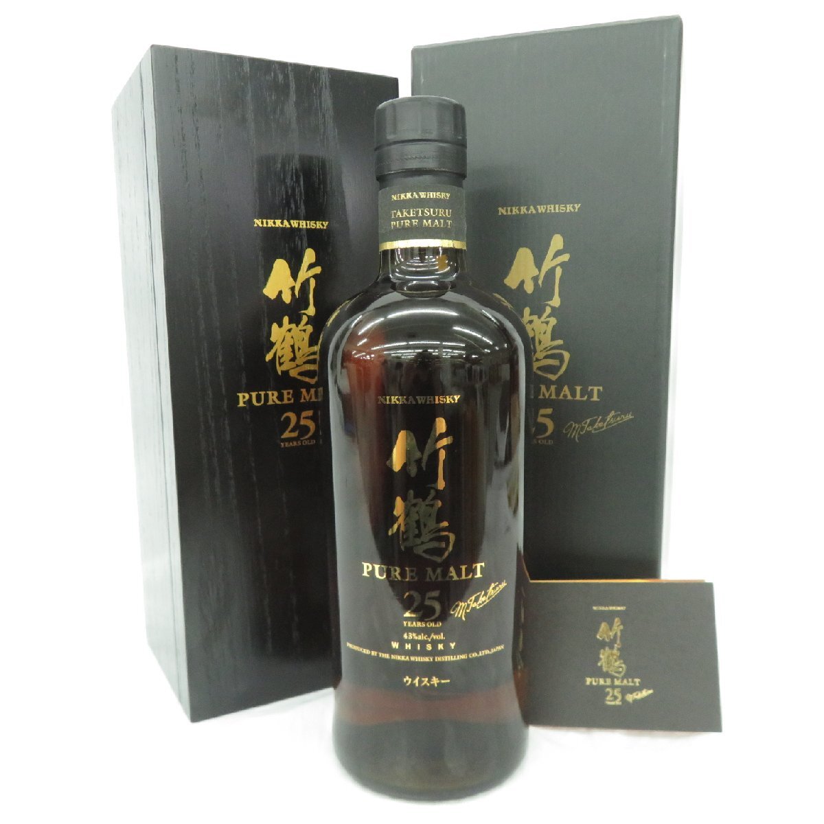 【未開栓】NIKKA ニッカ 竹鶴 25年 ピュアモルト ウイスキー 700ml 43％ 木箱/冊子付 11674098 1008