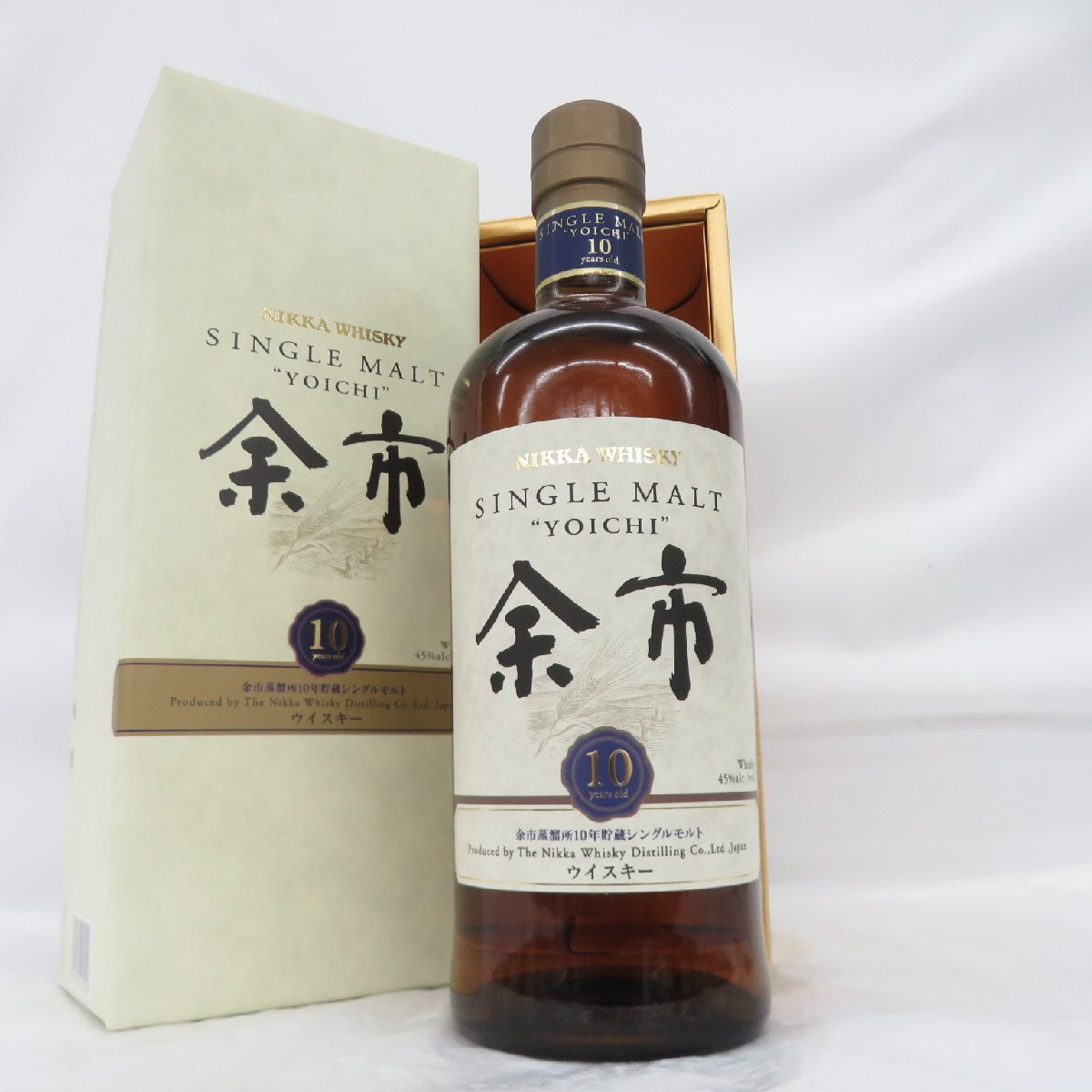 1円～ 【未開栓】NIKKA ニッカ シングルモルト 余市 10年 旧ラベル ウイスキー 700ml 45％ 箱付 11680224 1003