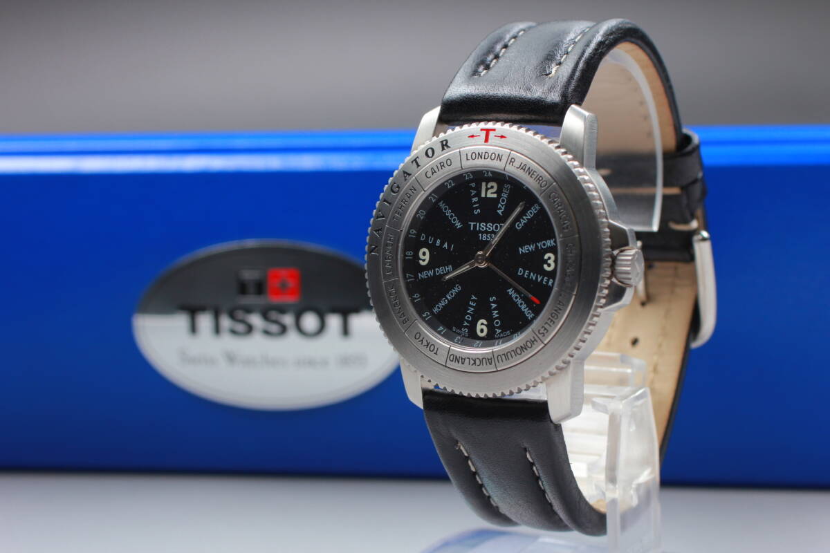 【ジャンク】　TISSOT NAVIGATOR ティソ　ナビゲーター　クォーツ　クロノ　デジタル　アナログ　腕時計　アナデジ　デジアナ