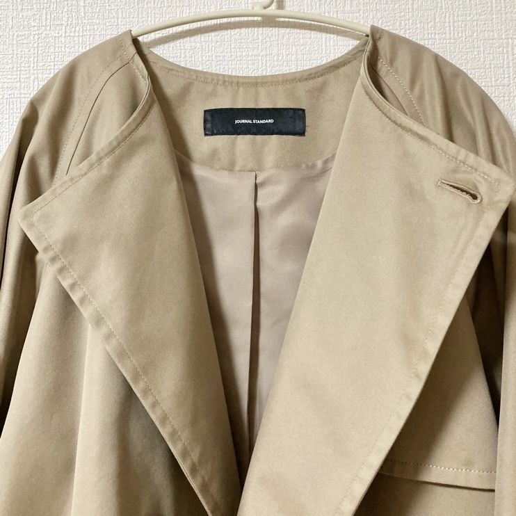 JOURNAL STANDARD C/PEギャバノーカラーショートトレンチ JOURNAL STANDARD C/PEギャバノーカラーショートトレンチ