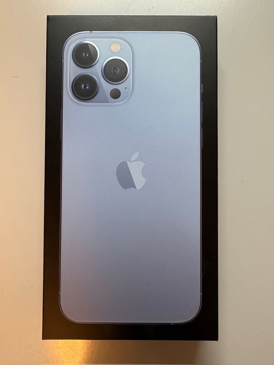 iPhone13 pro max 256GB シエラブルー 純正ケーブル、ケース