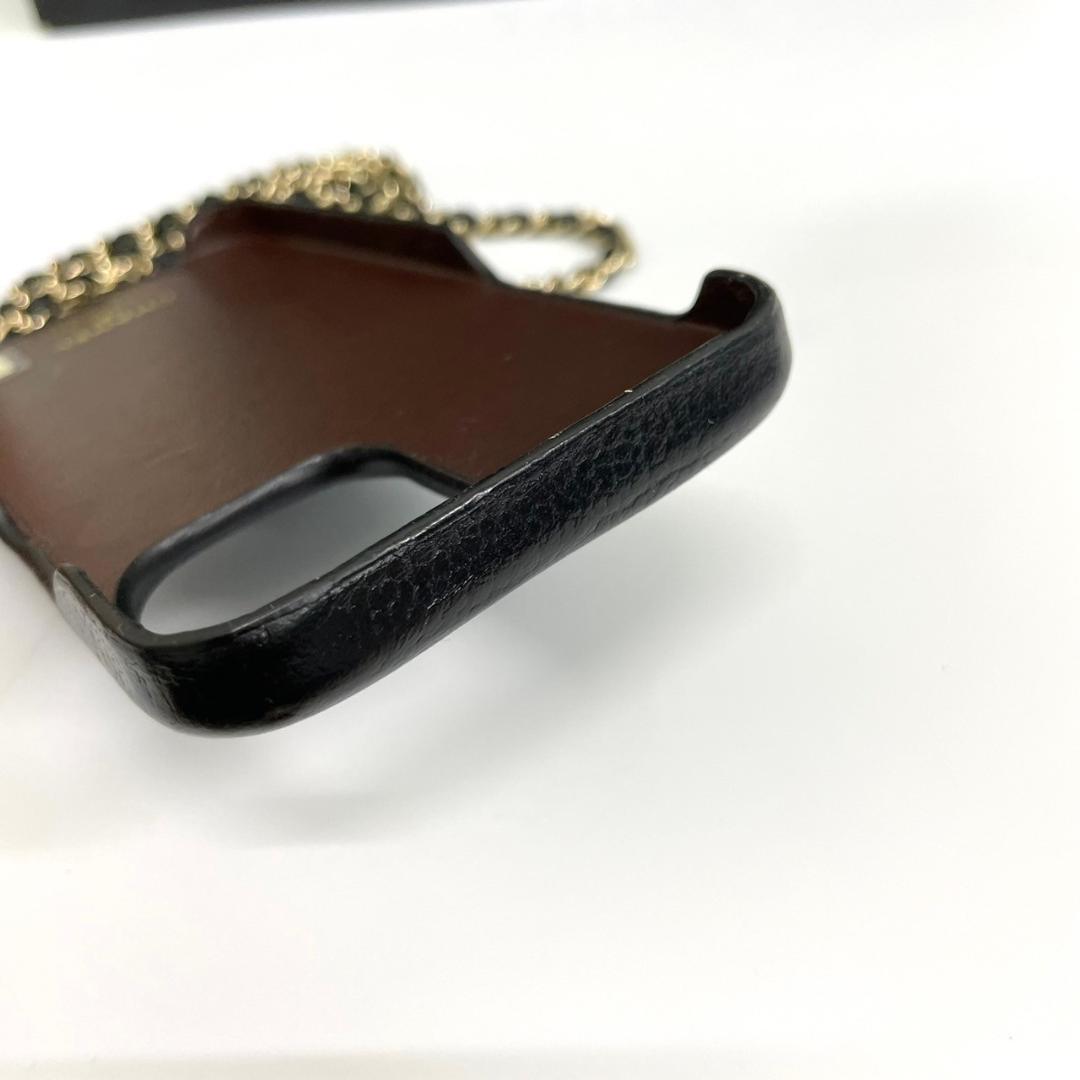 美品 CHANEL シャネル iPhoneケース チェーンショルダー ココ 美品 CHANEL シャネル iPhoneケース チェーンショルダー ココ