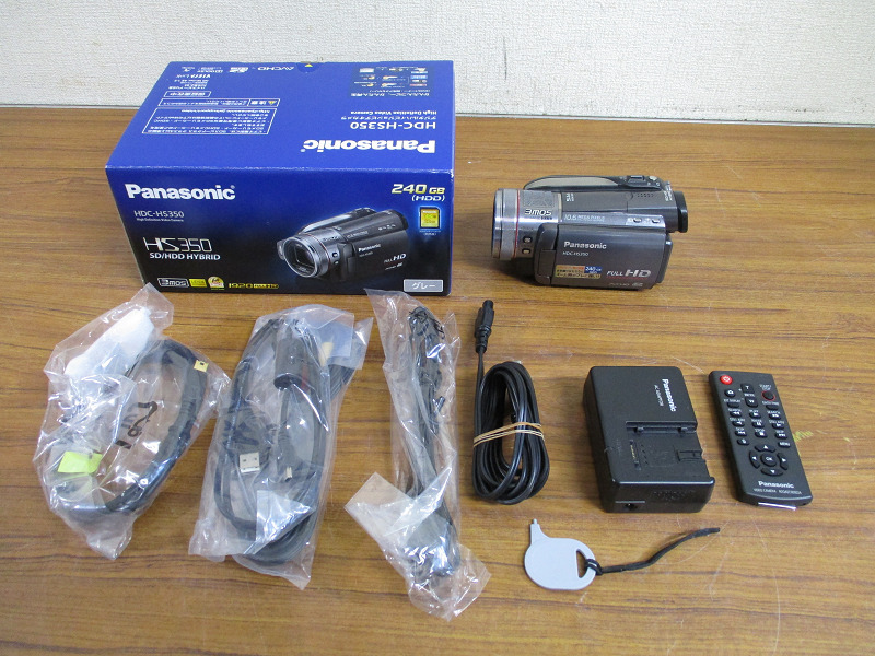 【Y10/N】美品 Panasonic パナソニック デジタルハイビジョンビデオカメラ HDC-HS350 