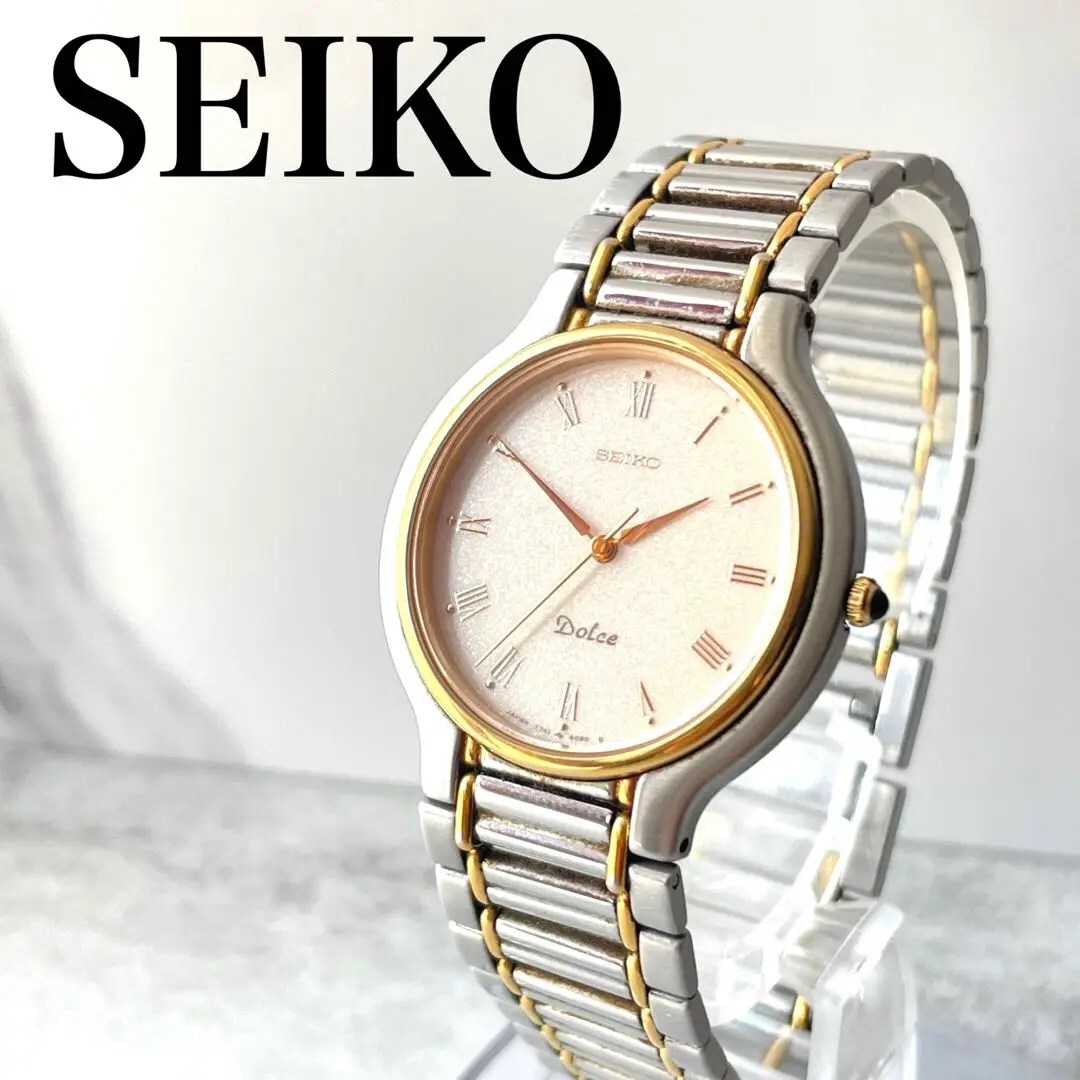 稼動品 SEIKO DOLCE 旧ロゴ コンビカラー 腕時計|Yahoo!フリマ 稼動品 SEIKO DOLCE 旧ロゴ コンビカラー 腕時計|Yahoo!フリマ