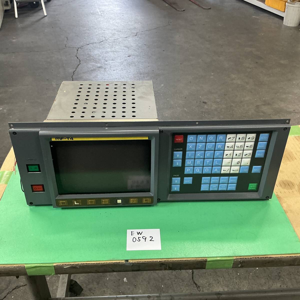EW-0592　ファナック画面　＆　キーボード　Fanuc　森精機SL15M搭載　MF-T4