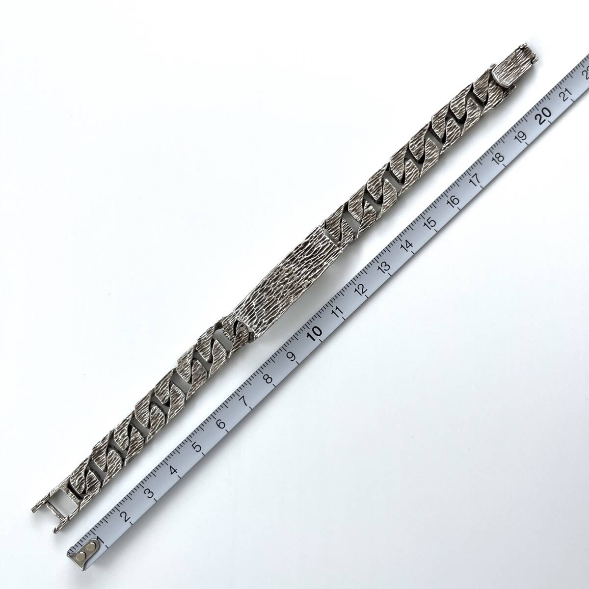 Vintage】ID チェーンブレスレット silver スターリングシルバー Vintage】ID チェーンブレスレット silver スターリングシルバー