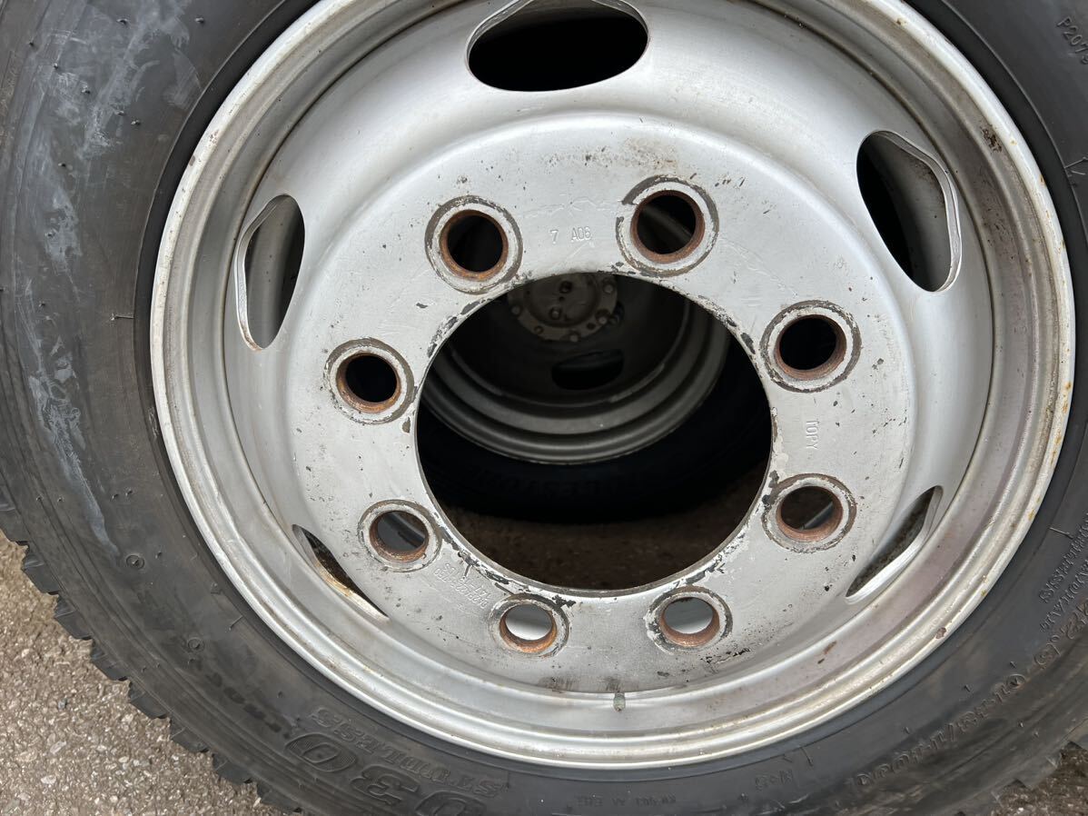255/70R22.5 143/140J DUNLOP Dunlop SP030 зимние шины 22.5×7.50 147-13 TOPY 8 дыра 2020 год производства 2 шт цена 