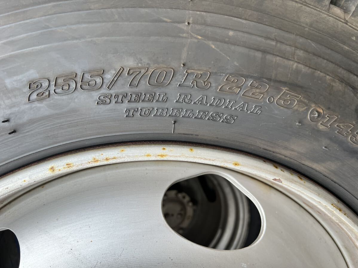 255/70R22.5 143/140J DUNLOP Dunlop SP030 зимние шины 22.5×7.50 147-13 TOPY 8 дыра 2020 год производства 2 шт цена 