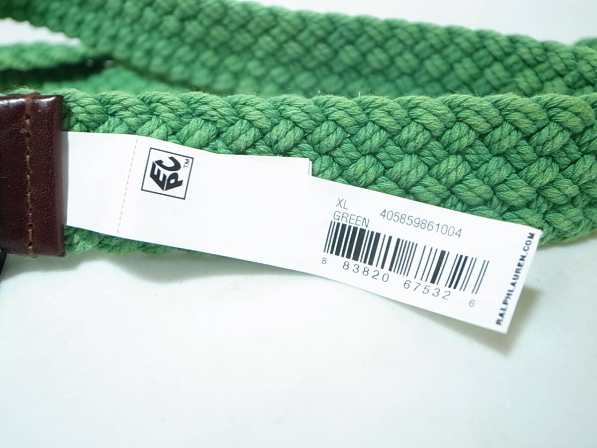 POLO RALPH LAUREN O-RING BELT 編み込み Oリング ベルト GREEN POLO RALPH LAUREN O-RING BELT 編み込み Oリング ベルト GREEN