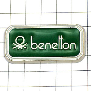 ピンバッジ・ベネトン緑のマーク BENETTON UNITED-COLORS-OF-BENETTON◆フランス限定ピンズ◆レアなヴィンテージものピンバッチ