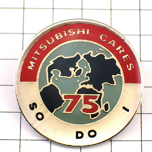  значок * Mitsubishi . земля MITSUBISHI-CARES* Франция ограничение булавка z* редкость . Vintage было использовано булавка bachi