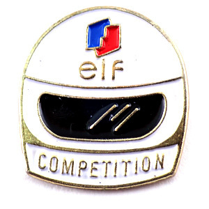 ピンバッジ?ヘルメット二輪レース仕様エルフ石油 ELF FRANCE◆フランス限定ピンズ◆レアなヴィンテージものピンバッチ