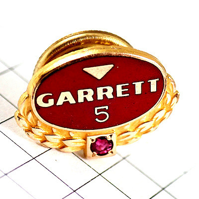  значок * Garrett 5... цвет винтового типа * Франция ограничение булавка z* редкость . Vintage было использовано булавка bachi
