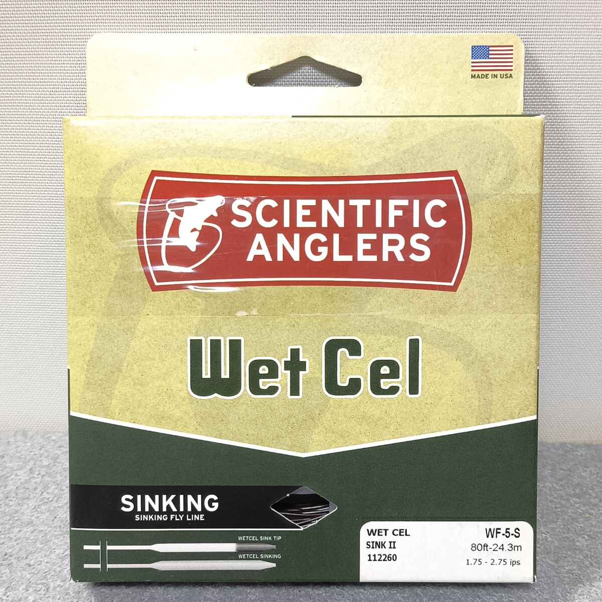 SCIENTIFIC ANGLERS フライライン Wet Cel SINK Ⅱ WF-5-S SINKING 未使用 菅T159