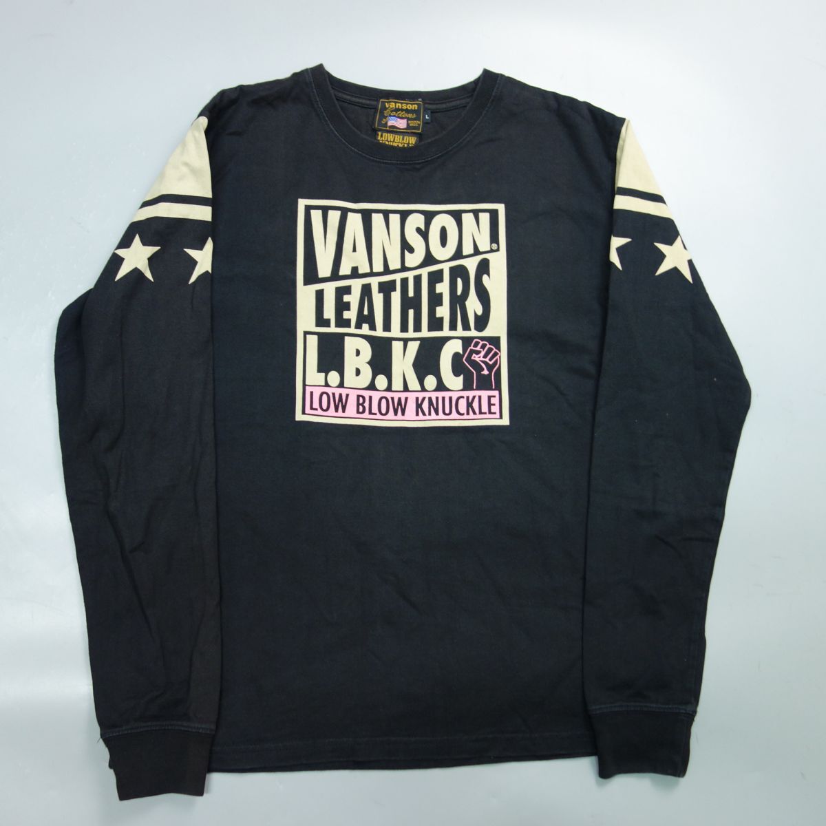 VANSON バンソン LowBlow Knuckle ローブローナック ロンT 長袖Tシャツ L