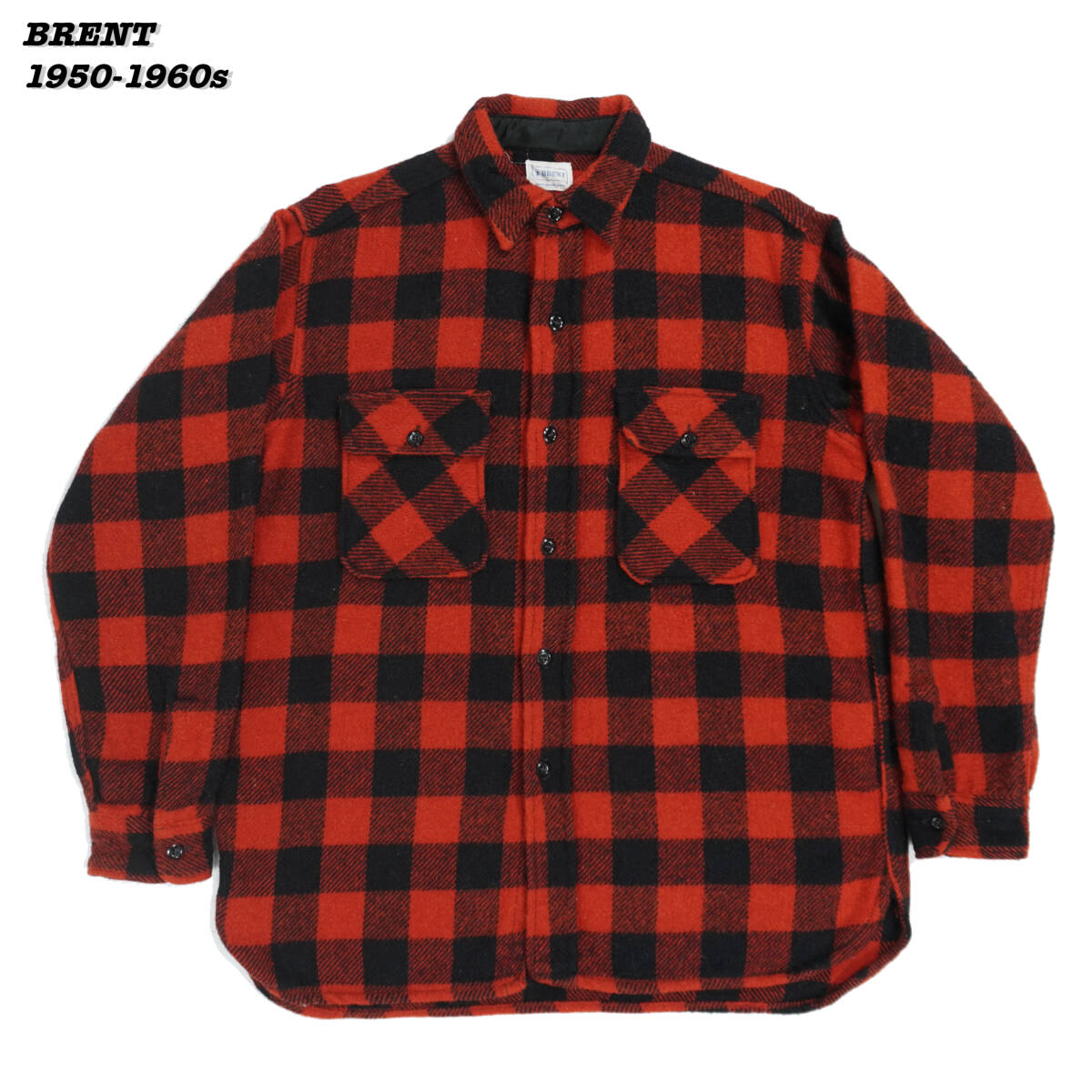 BRENT Wool Shirts 1950s 1960s SH24133 Vintage MONTGOMERY BRENT Wool Shirts 1950s 1960s SH24133 Vintage MONTGOMERY