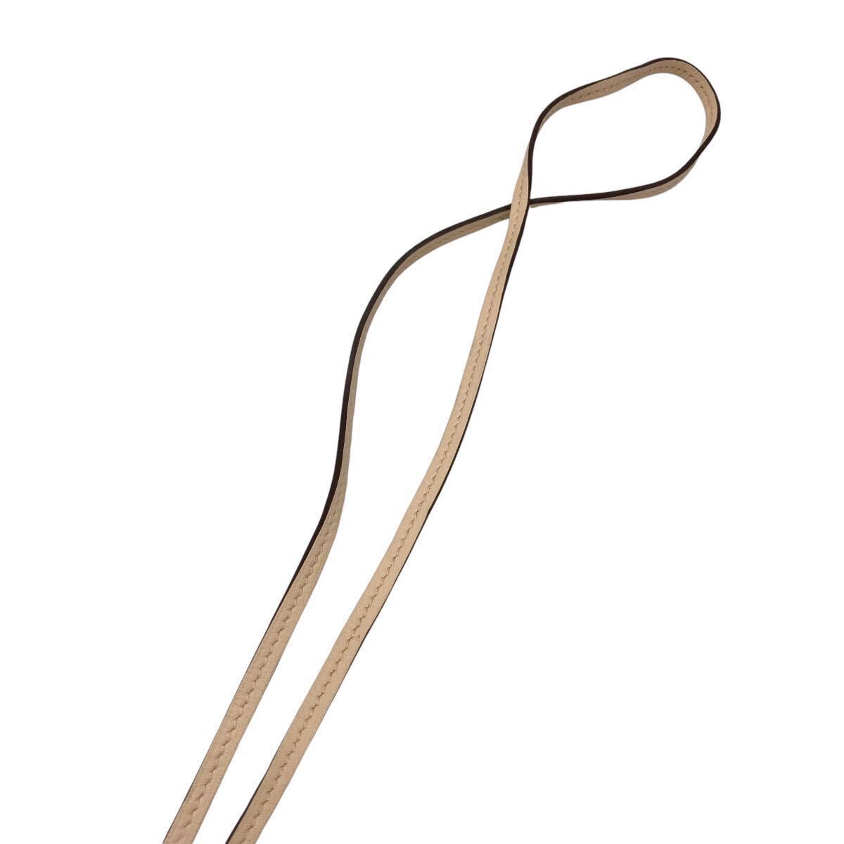 良品】エルメス HERMES クロシェット ネックレス レザー 良品】エルメス HERMES クロシェット ネックレス レザー