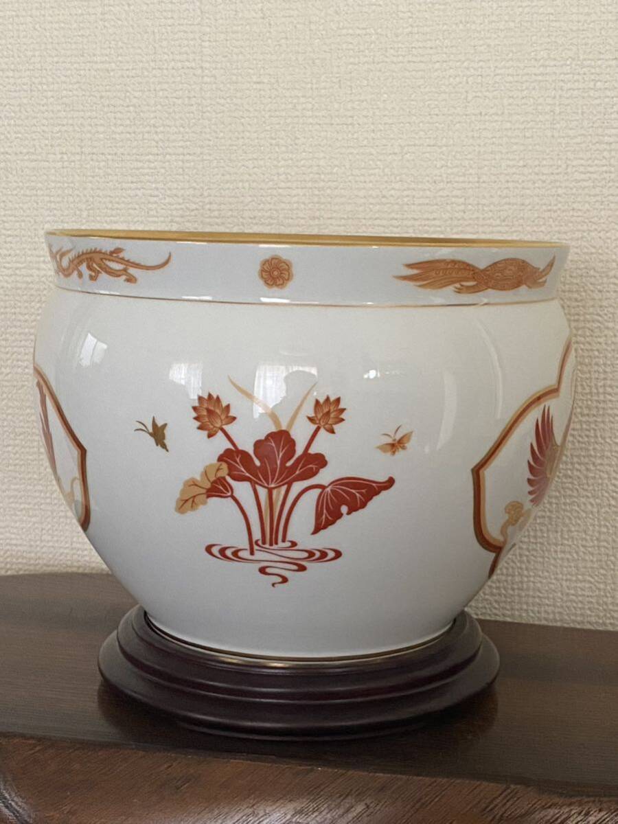 9500円 大倉陶園 四神之内 朱雀 花瓶 花器 飾り 鉢 高級磁器 9500円 大倉陶園 四神之内 朱雀 花瓶 花器 飾り 鉢 高級磁器