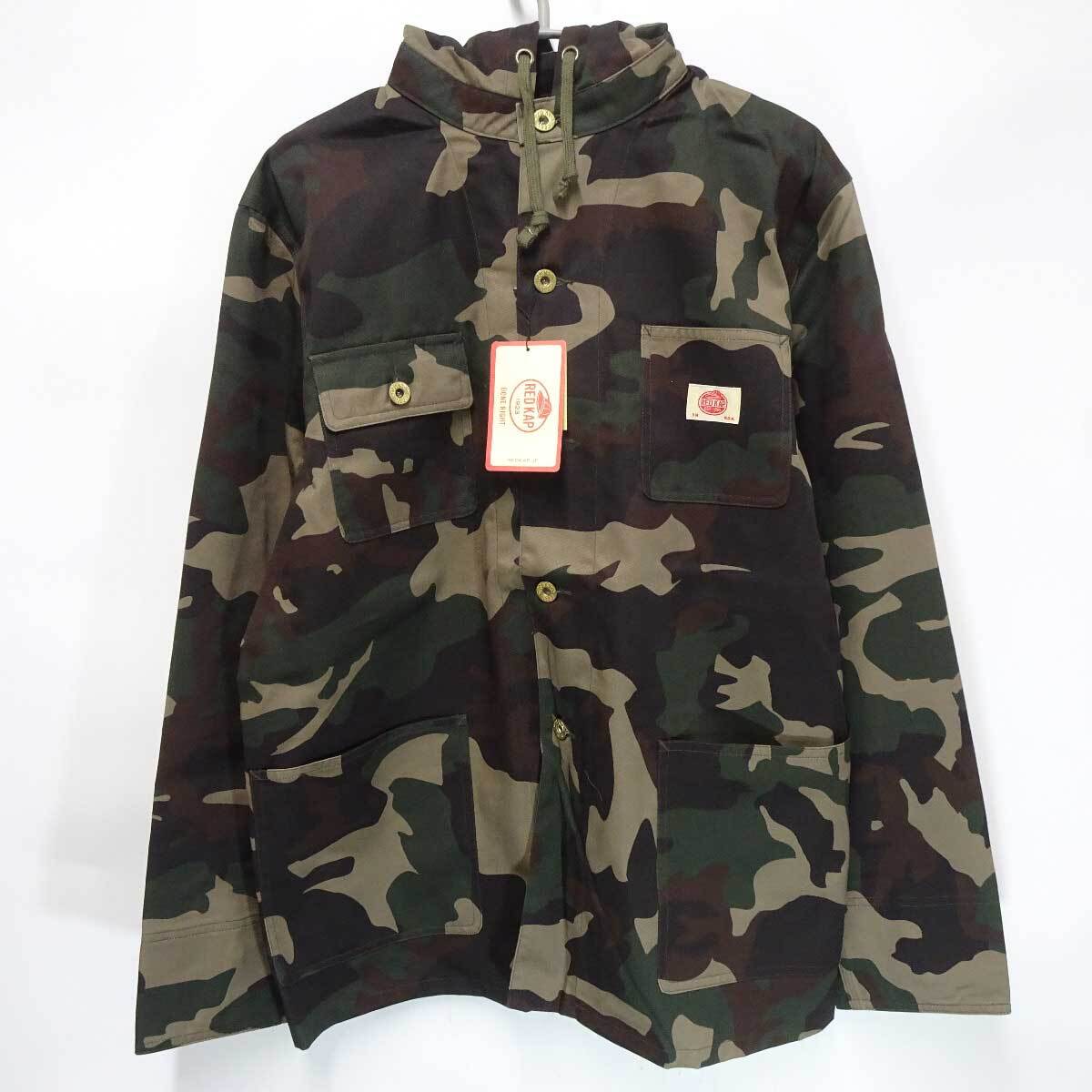【中古・未使用品】REDKAP レッドキャップ カバーオール カモフラ 迷彩 L JC14J-3799 メンズ ジャケット