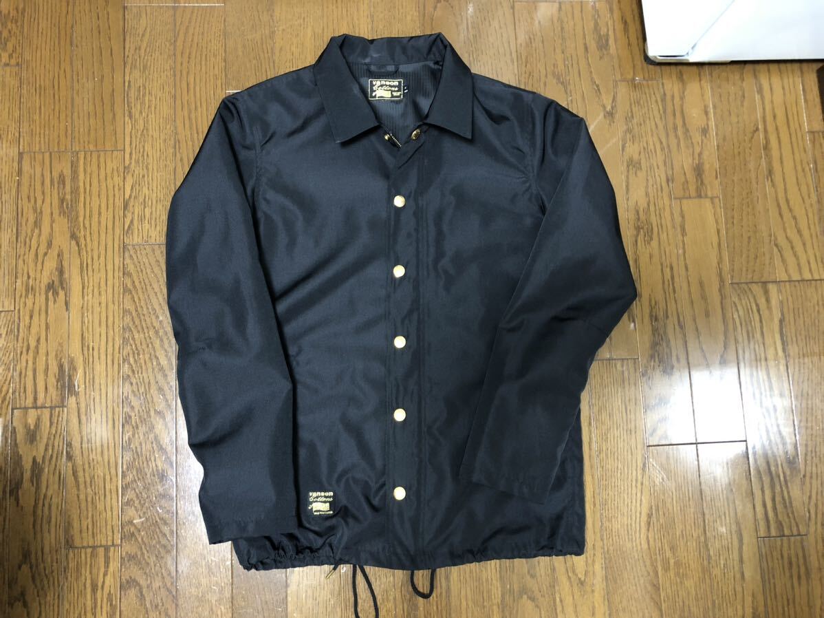 VANSON バンソン　ナイロンジャケット/Mブラック/刺繍黒タグ/TALON/ダブルジップ　未使用級