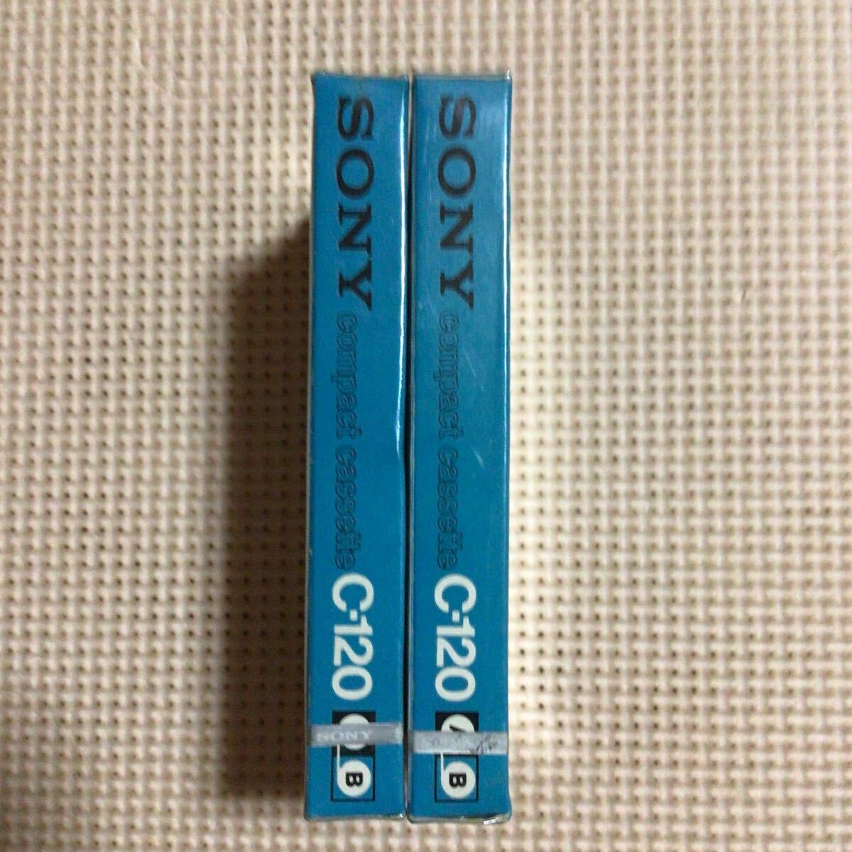 SONY compact cassette C 120【紙箱】LOW NOISE カセットテープ2本セット【未開封新品】●