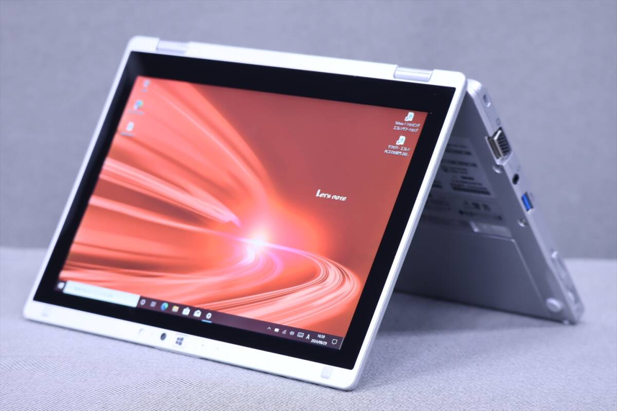 【1円～】LTE対応 10.1型WUXGA液晶 2-in-1タブレットPC Office2019 CF-RZ6 i5-7Y57 8G 新品SSD256G Win10リカバリ