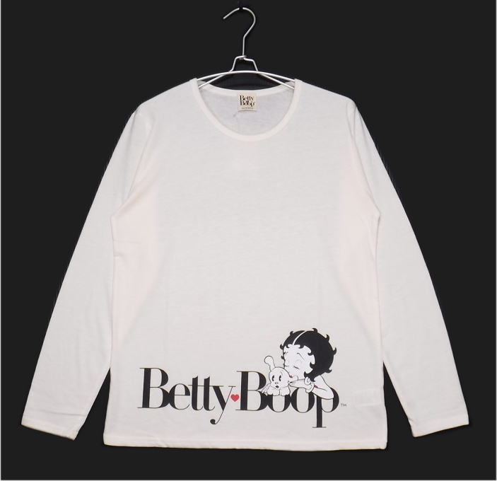 即決■★Betty Boop / ベティ・ブープ★■ロンT Lady's SIZE=L