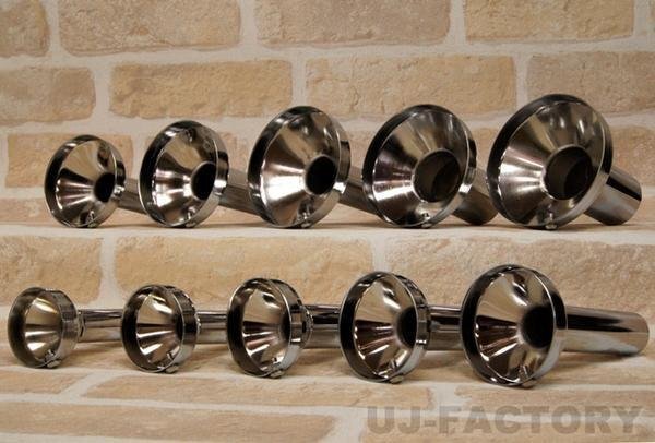 【即納！激安?消音】スチール メッキ?インナーサイレンサー★60φ(制品サイズ/出口外徑：56mmｘ全長：130mmｘパイプ徑：25.5mm）