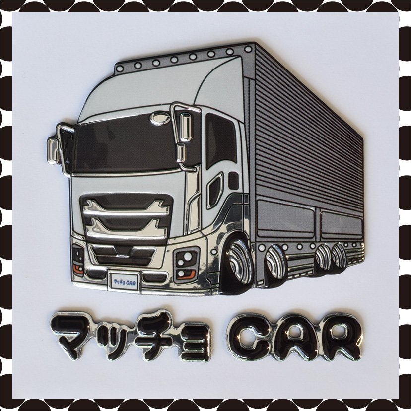【マッチョCAR 3Dデカール】★大型トラックバージョン 3D 立體ステッカー タイプT（DS-MC-IGI ）★曲面にも貼れる！