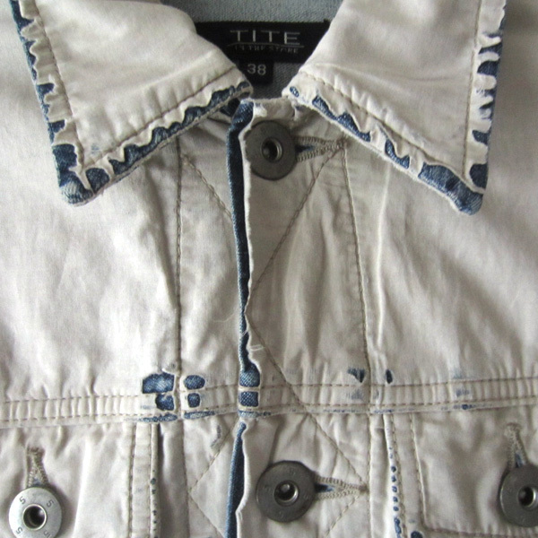 美品　TITE IN THE STORE／ティテインザストア★　ダメージ加工　デニムジャケット_画像5