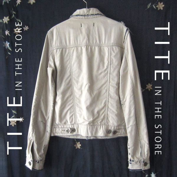 美品　TITE IN THE STORE／ティテインザストア★　ダメージ加工　デニムジャケット_画像2