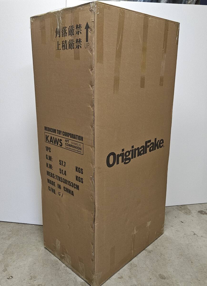 レア KAWS OriginalFake Four Foot Dissected Companion BLACK Height: 50 in. 127CM