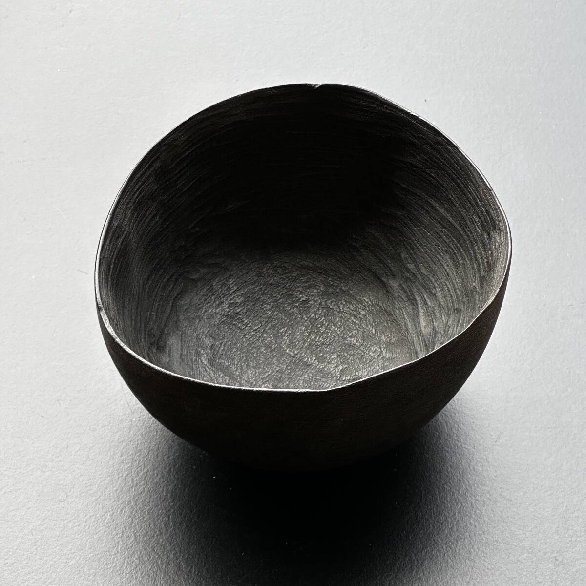 □実物【Shimoo】fuyou 浮様 歪 ibitsu 黒 φ12cm□Handmade in □実物【Shimoo】fuyou 浮様 歪 ibitsu 黒 φ12cm□Handmade in