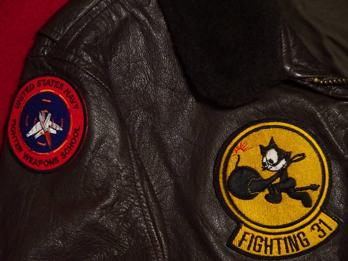 米海軍実物官給品 ブリルブロス社製 G1 フライトジャケット VF31 米海軍実物官給品 ブリルブロス社製 G1 フライトジャケット VF31