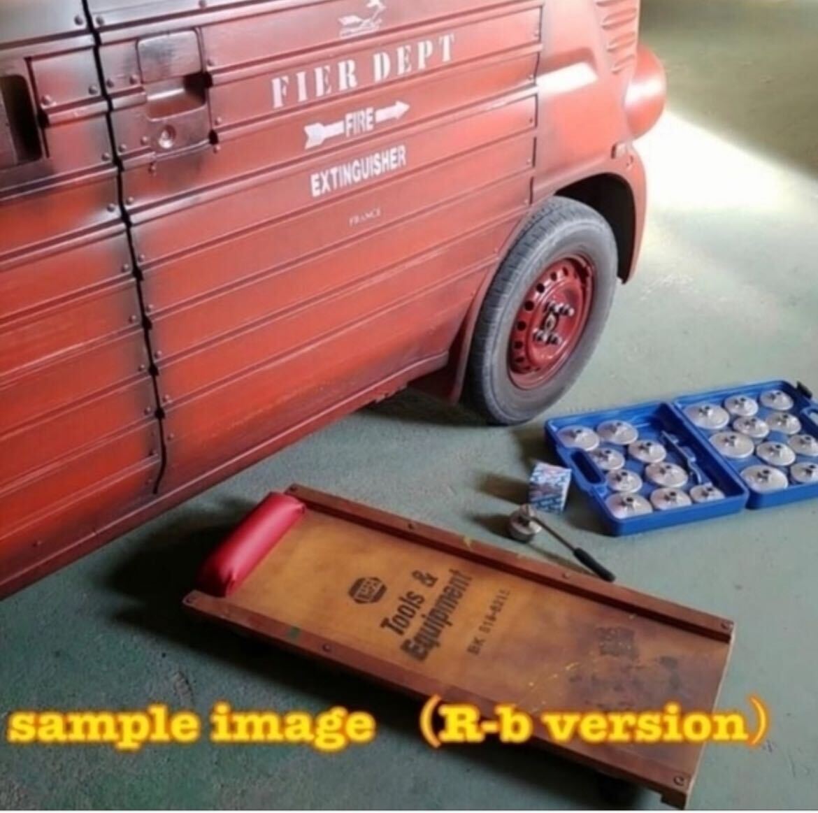 アメリカン ヴィンテージ インダストリアル クリーパー（レプリカ品） 自動車整備 TOOL 寝板（RED-c） #オイル交換 #寝板 #店舗什器