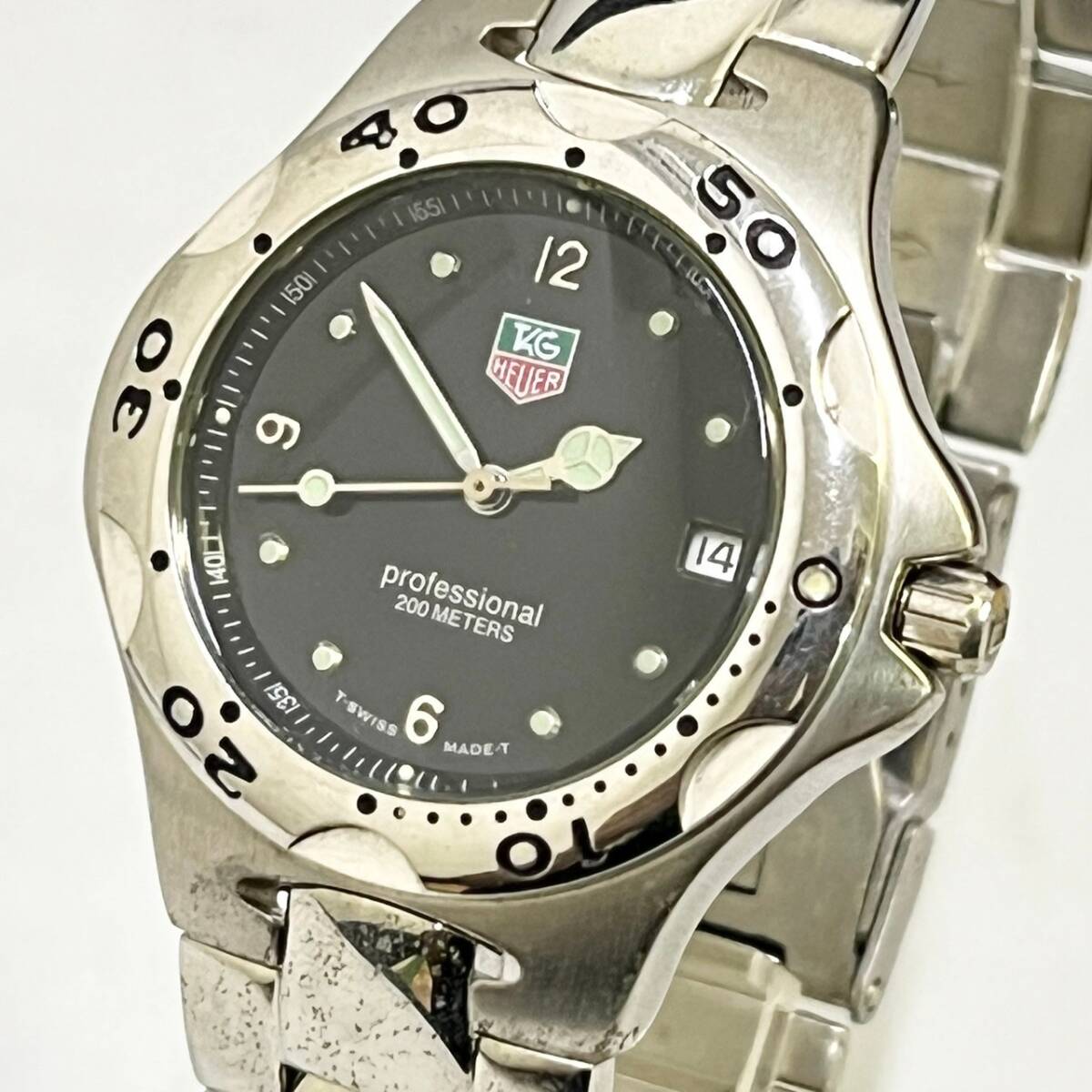 BIg168C 60 TAG HEUER Professional 964-013 タグホイヤー プロフェッショナル 200M デイト 黒文字盤 クォーツ 