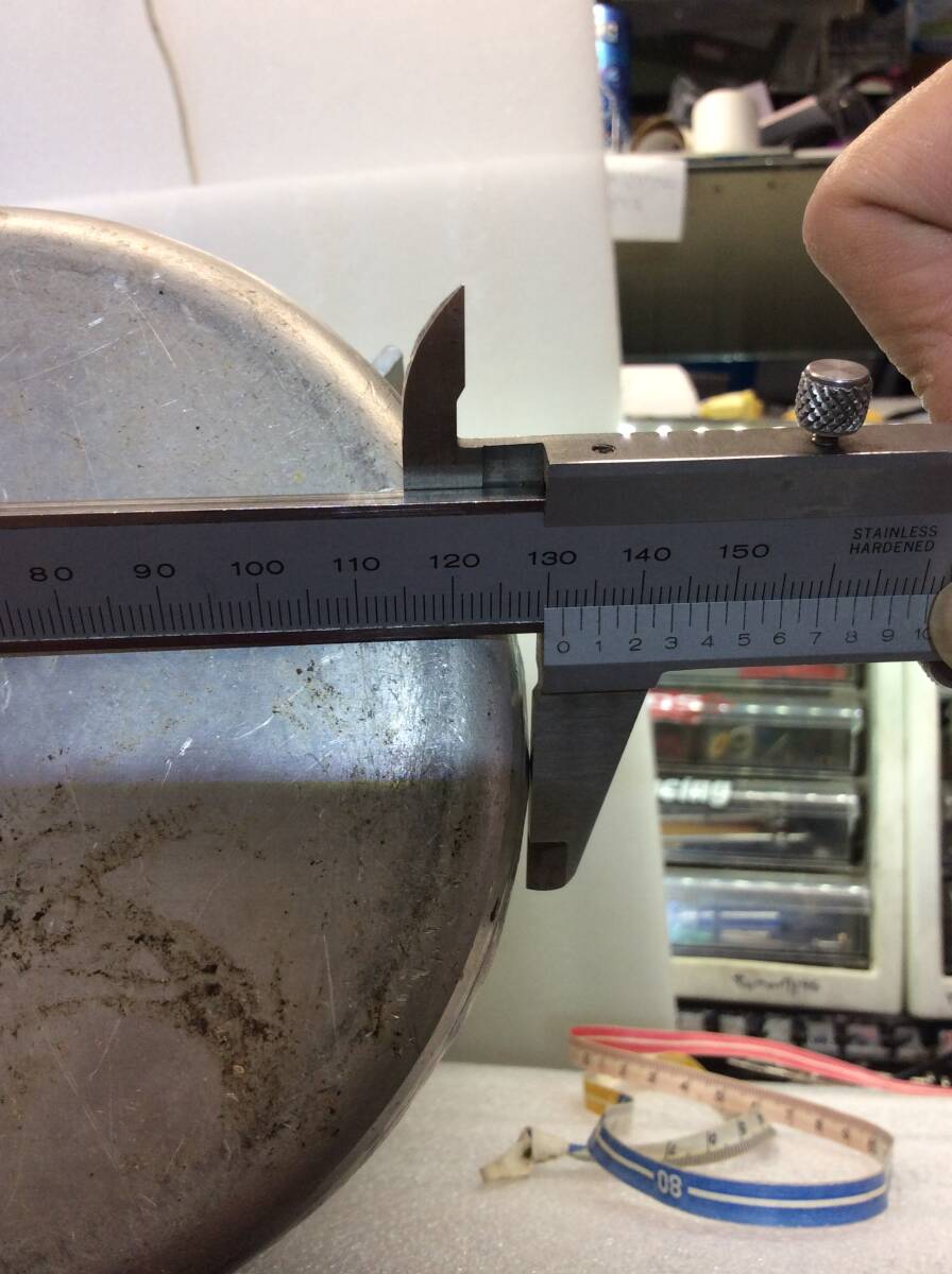 アルミエアータンク 4L 美品 いろいろパーツ付けました・使えます アルミは希少です 長期在庫品《群馬発》_画像7