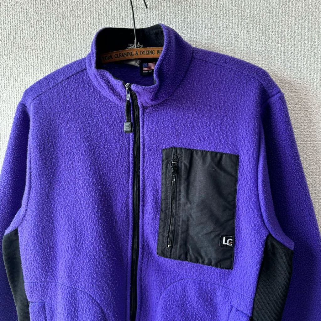 90s USA製 LAST CHANCE フリース ジャケット アメリカ製 ラストチャンス オールド アウトドア_画像3
