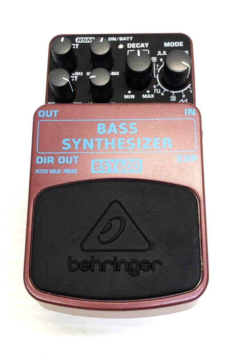 §　A78397　エフェクター　BEHRINGER　シンセサイザー　BASS SYNTHESIZER　BSY600　本体のみ　動作未確認　現状品