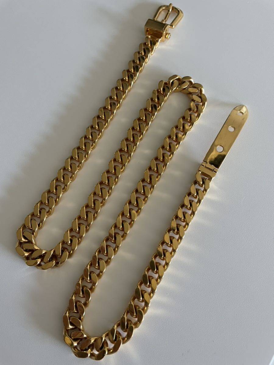 希少】オーダー品 OLD GUCCI 18KGPブックルセリエ 喜平 希少】オーダー品 OLD GUCCI 18KGPブックルセリエ 喜平
