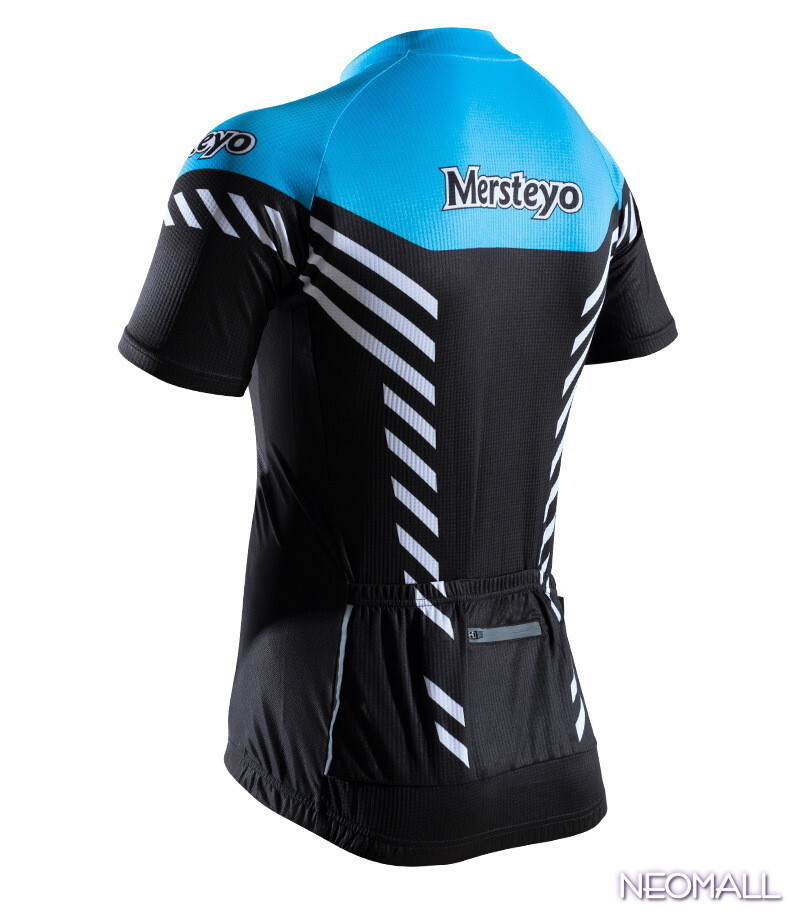 * now day. Medama * MERSTEYO cycling wear short sleeves S black bicycle wear cycle jersey . sweat speed . protection against cold new goods imported car goods [747]