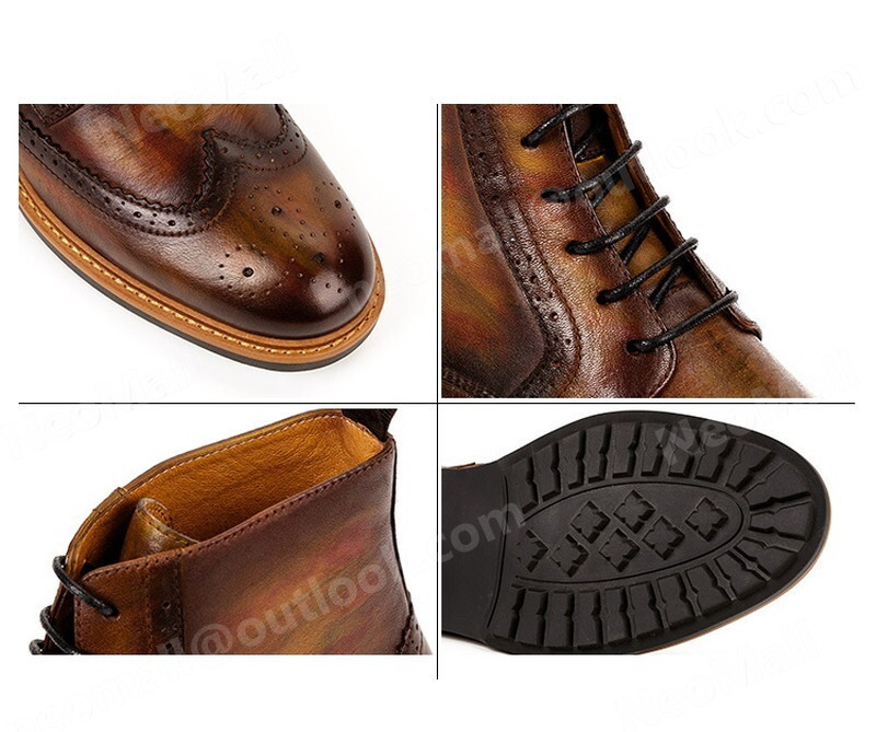  including carriage * original leather cow leather men's short boots Brown size 26.5cm leather shoes shoes casual . bending . commuting light weight imported car goods [n057]