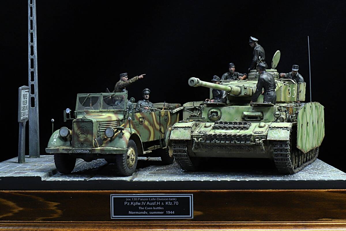 Yahoo!オークション - 1/35 ドイツ軍 Ⅳ号戦車H型+メルセデス Yahoo!オークション - 1/35 ドイツ軍 Ⅳ号戦車H型+メルセデス