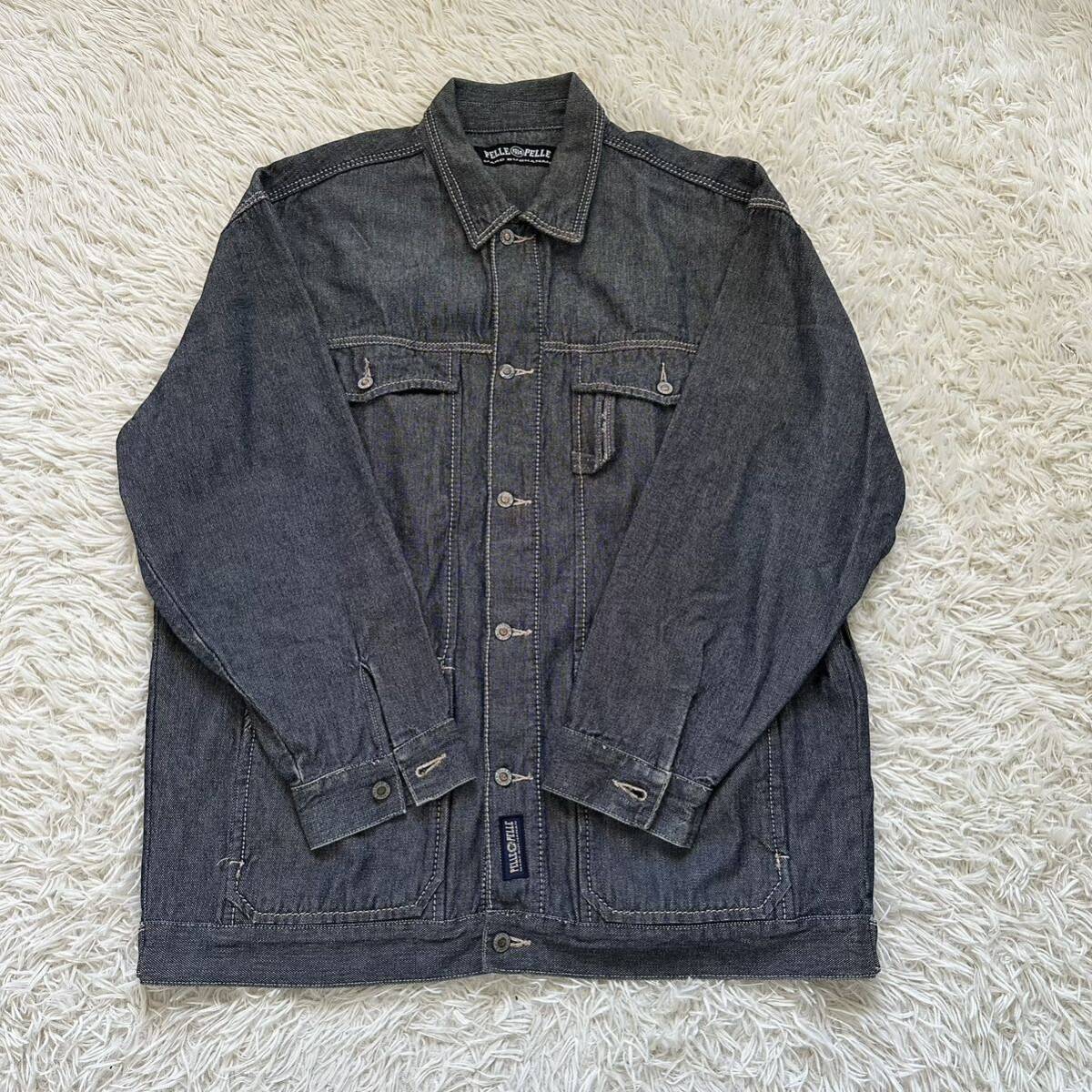 PELLE PELLE】ペレペレ デニムジャケット ブラック カバーオール|Yahoo!フリマ(旧PayPayフリマ) PELLE PELLE】ペレペレ デニムジャケット ブラック カバーオール|Yahoo!フリマ(旧PayPayフリマ)