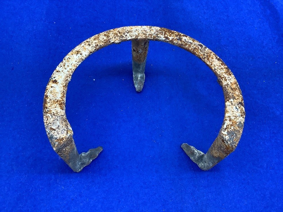 松美堂　藤田宗勝 唐銅 面取道安風炉　茶道具　共箱付き 松美堂/藤田宗勝 唐銅 面取道安風炉/茶道具/共箱付き 品 ACB