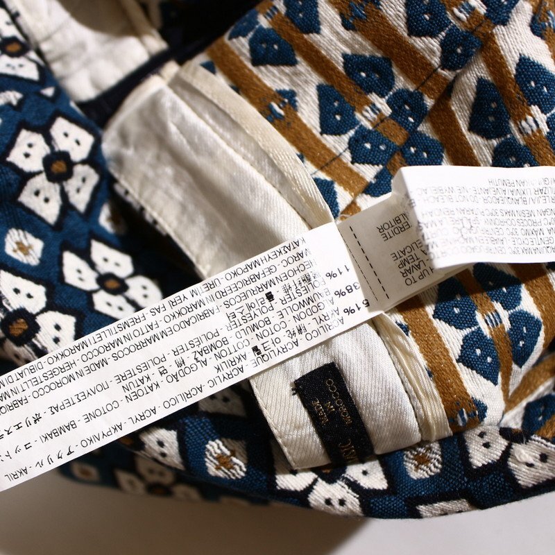 美品 ZARA BASIC ザラ ベーシック お洒落 刺繍 花柄 ジャガード 台形 ミニスカート Ｓ 青みグリーン 緑 モロッコ製_画像4