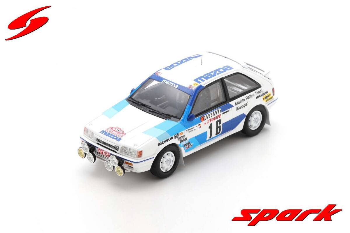 ■スパークモデル 1/43 1986 マツダ323 #16 A.ヴァルムボルト ラリーモンテカルロ