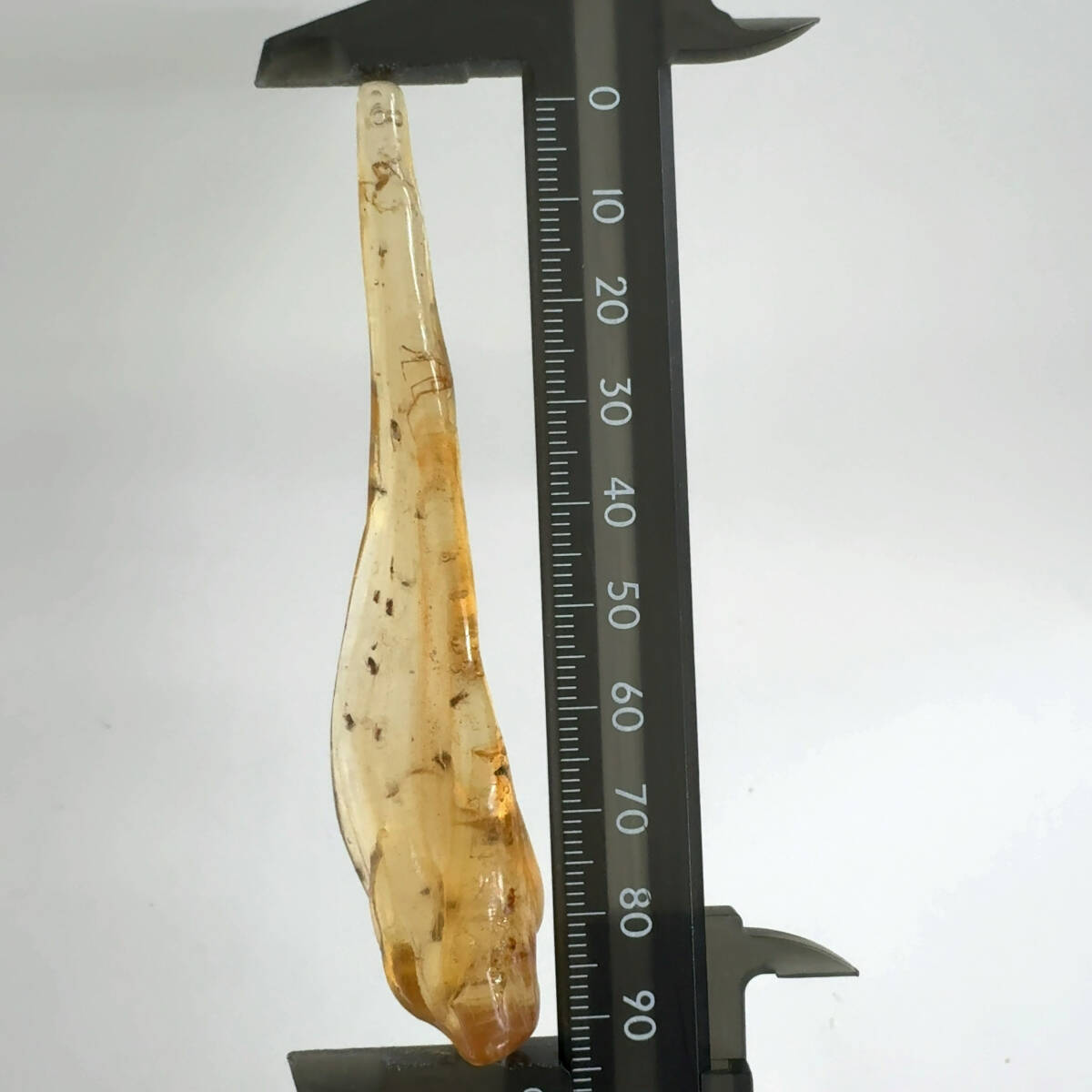 【E26465】 虫入りコパルアンバー コパル 化石